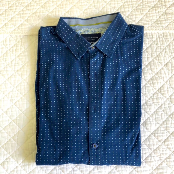 White Dress Shirt With Blue Dots Shop White Dress Shirt With Blue Dots  Flash Sales Navy